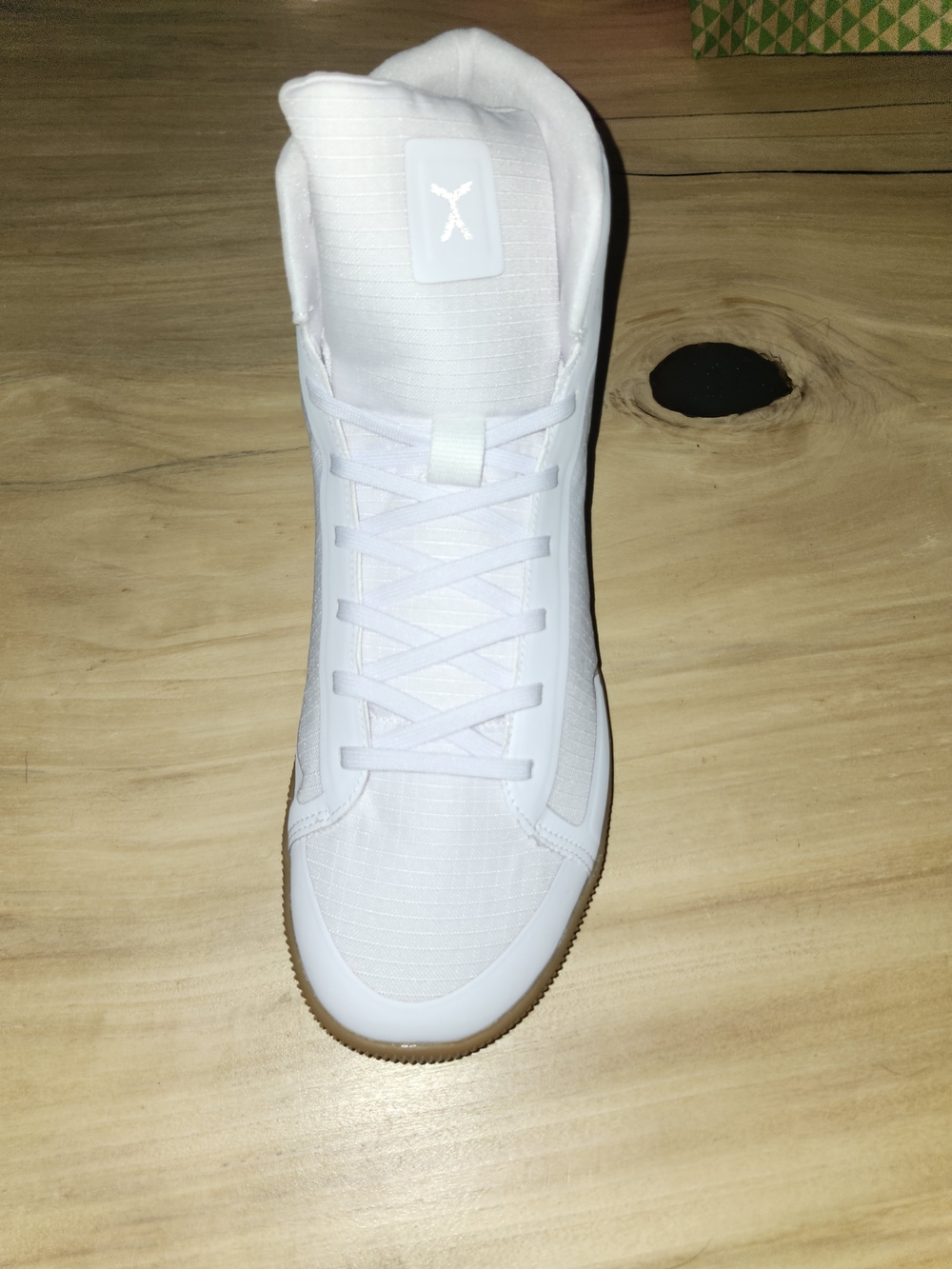 Flux Men's All-White High-Top Casual Sneakers